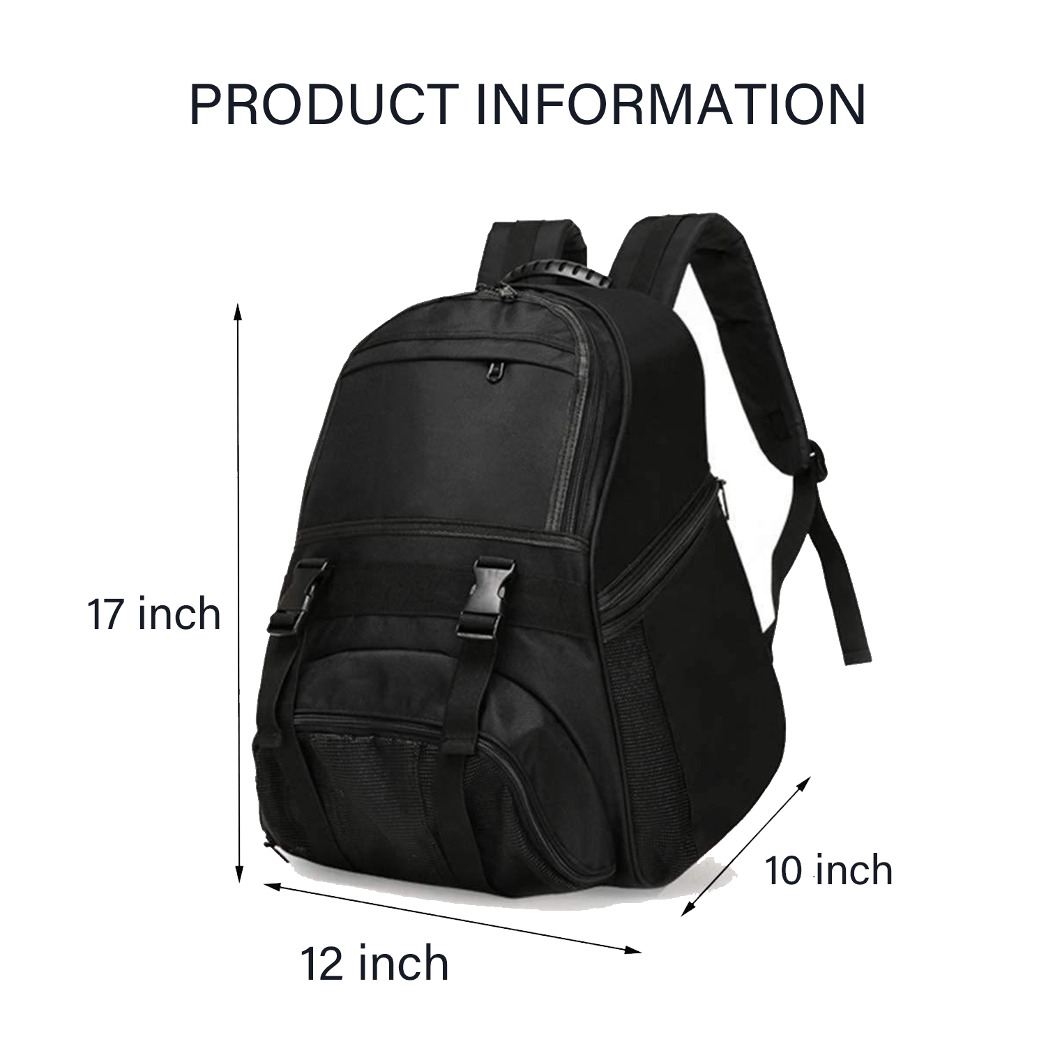 Large Soccer Backpack Lightweight Basketball Bag 6