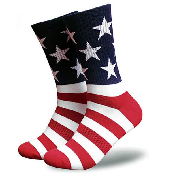 Unisex Cotton American Flag Socks 4