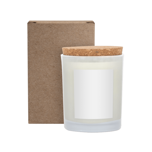 Niva Frosted 6oz Candle With Cork Lid 2