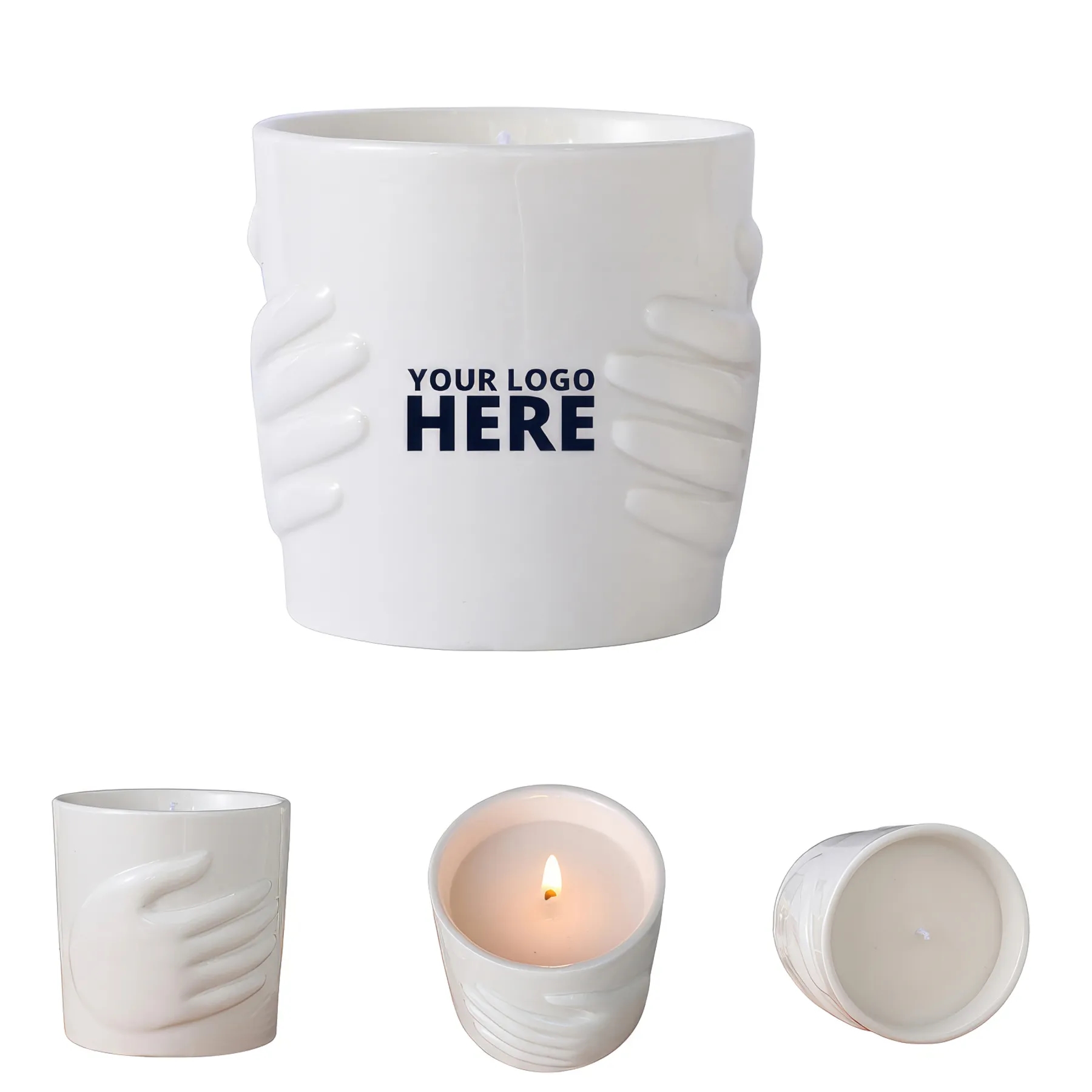 Milk Vanilla Scented Candle Holder 2