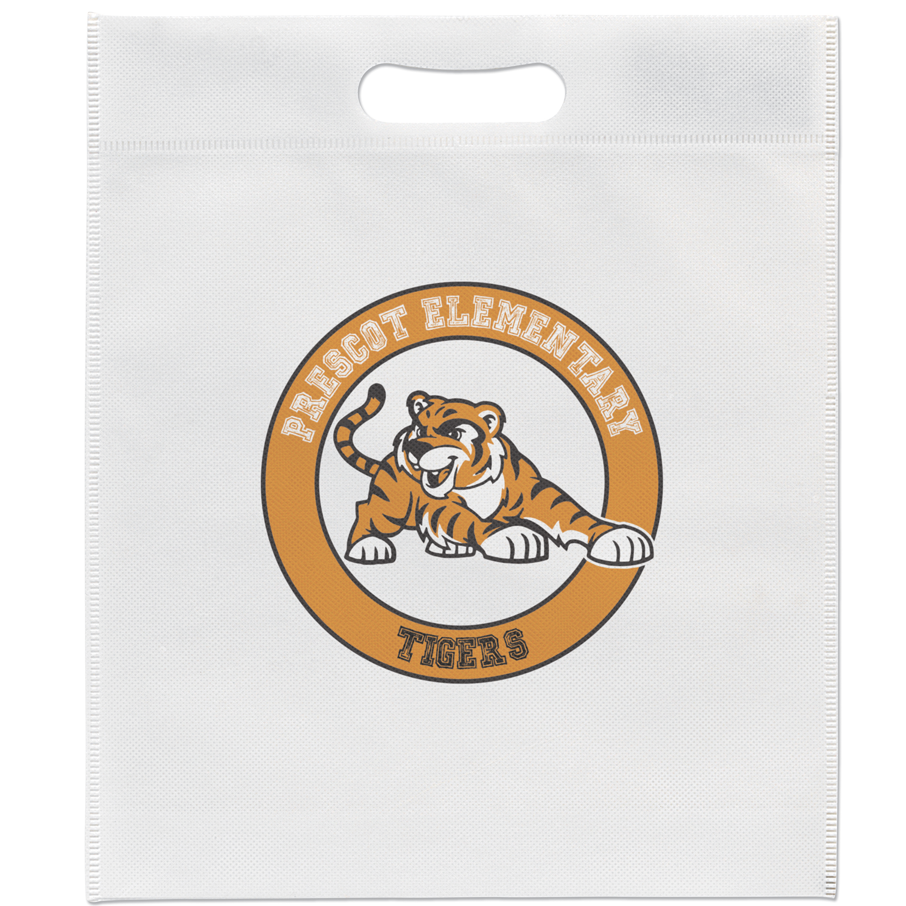 13W x 15H x 3 - Non-Woven Die Cut Bag - Dynamic Color