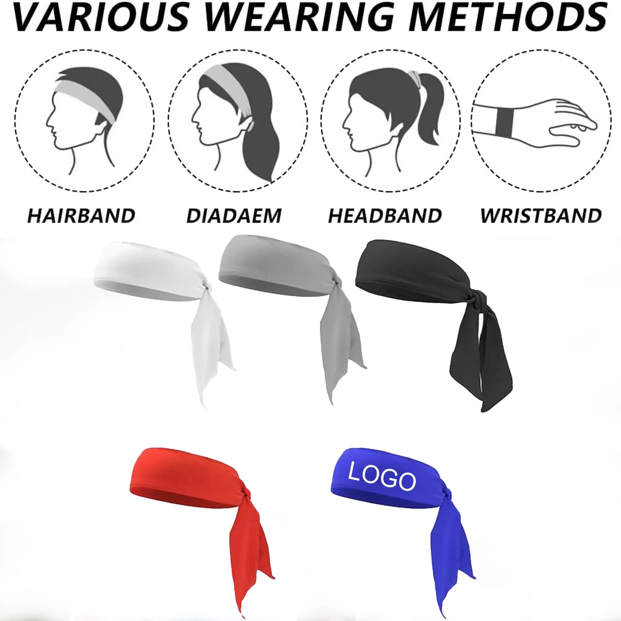 Multi-Color Quick-Dry Sports Headbands 1