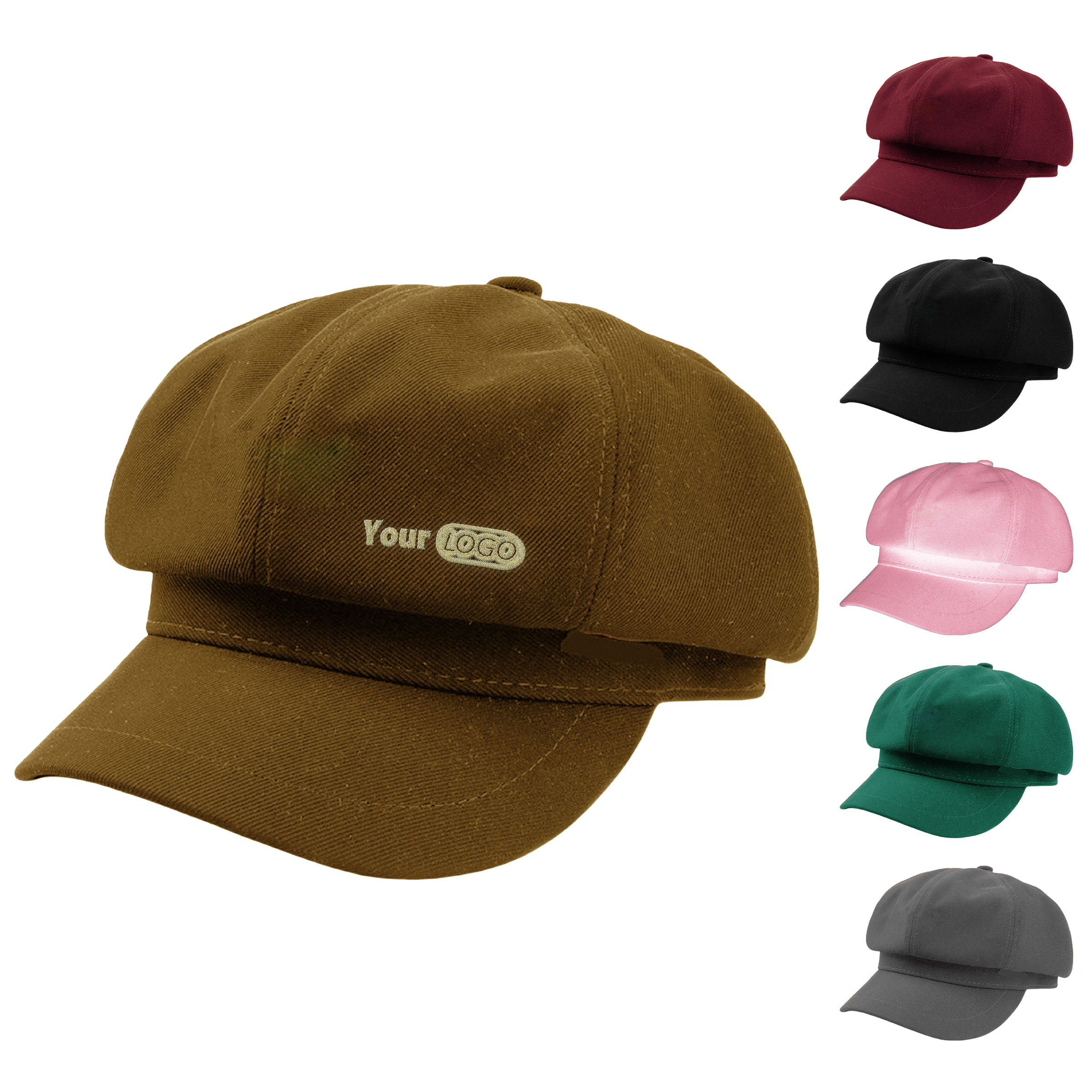 Cotton-Polyester Classic Newsboy Cap ?C Perfect For Any Season 2