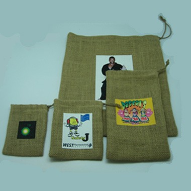 Eco-Friendly Natural Jute Drawstring Bag 1