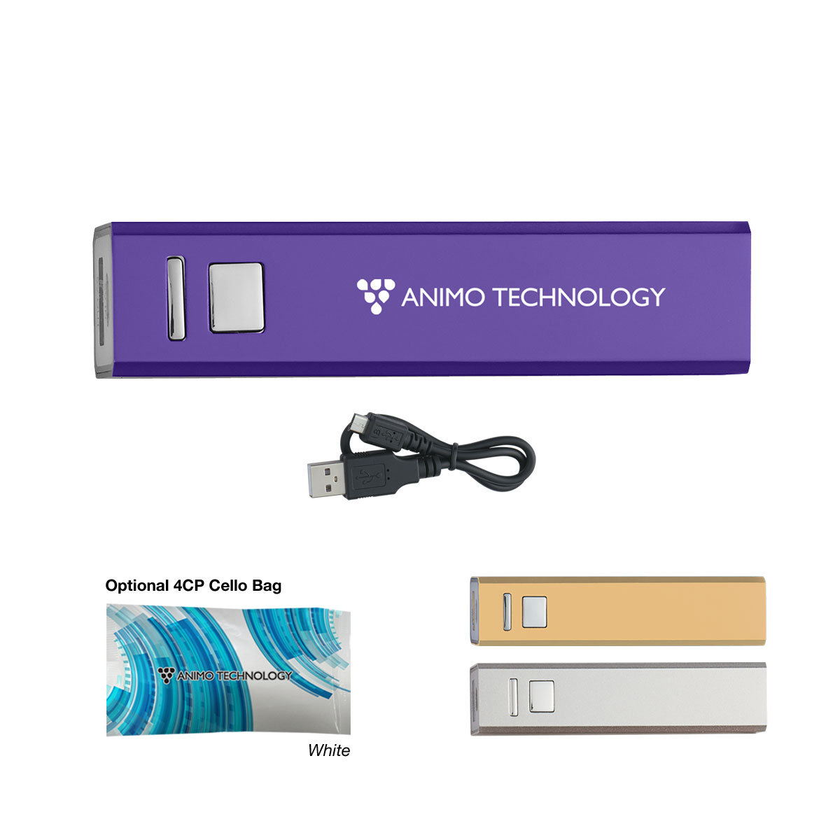 UL Listed 2200 mAh Portable Charger With Custom Box