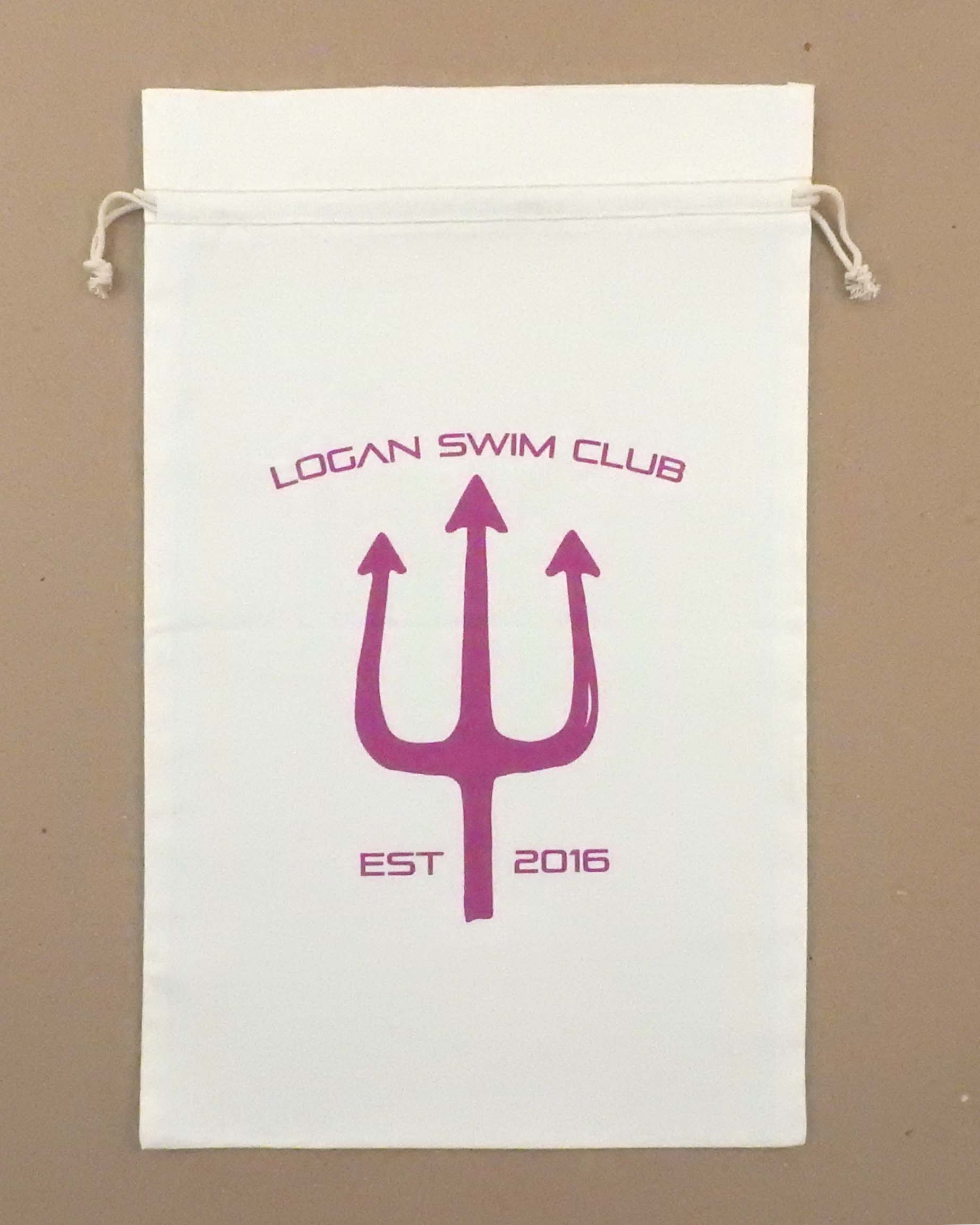 "Duplex" Cotton Double Drawstring Bag 10 x 16" 2