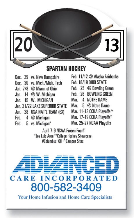 20 Mil Hockey Schedule Magnet - Full Color 2