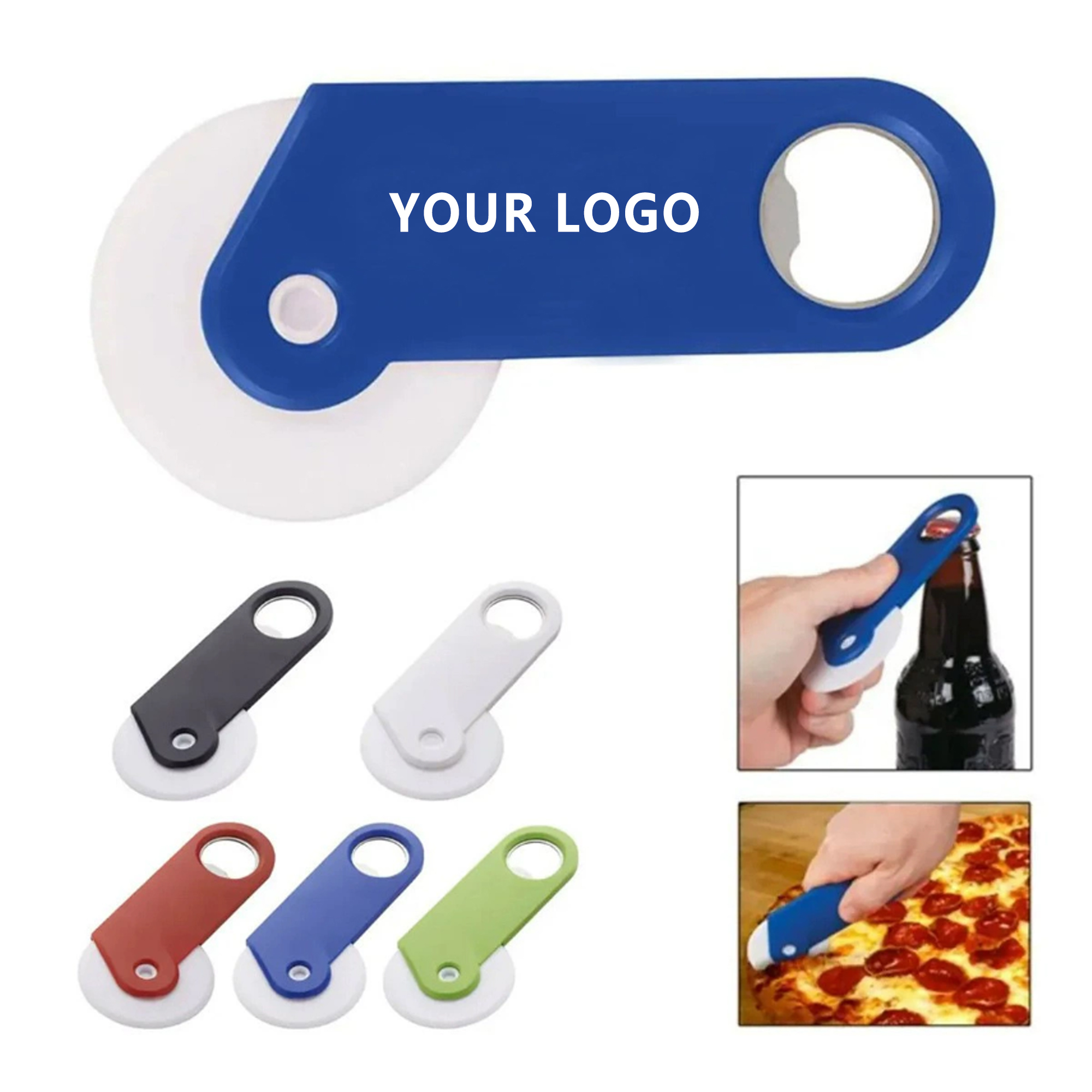 2 In 1 Pizza Cutter with Bottle Opener 1
