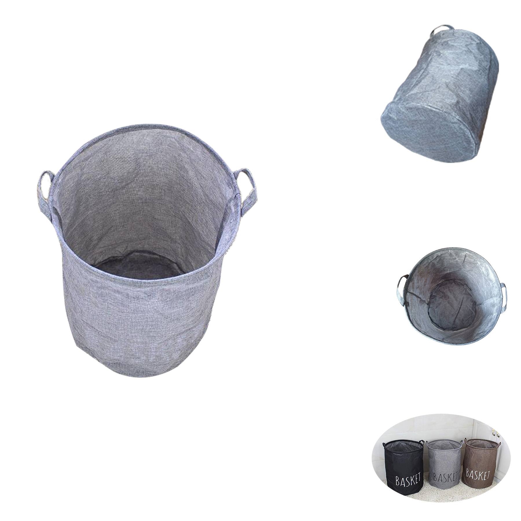 Foldable FabricStorage Bucket 2