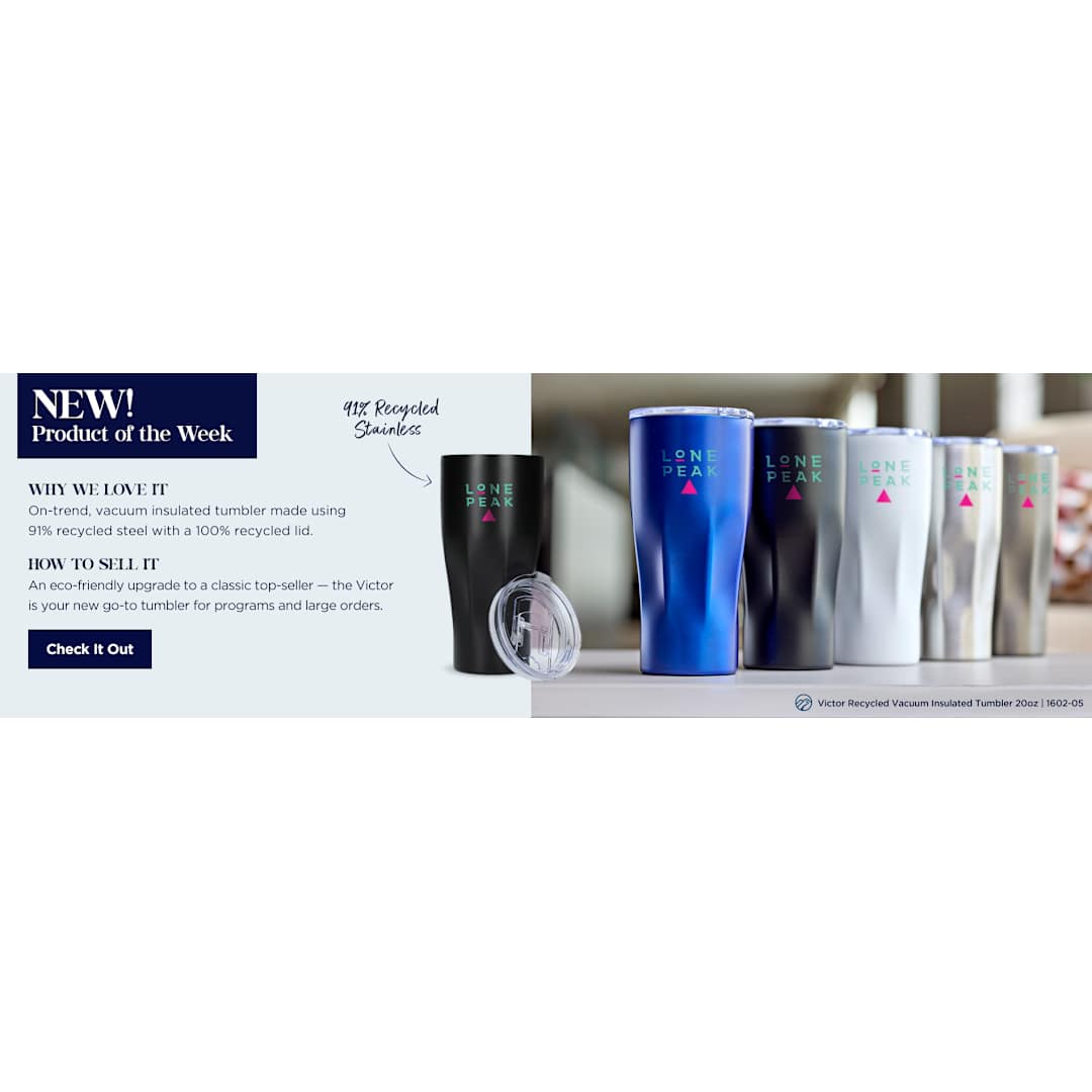 Victor Recycled Vacuum Insulated Tumbler 20oz 5