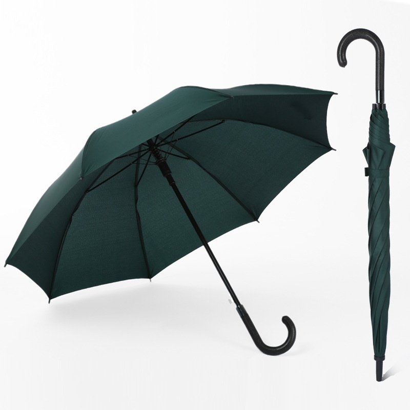 Leather Handle Automatic umbrella 2