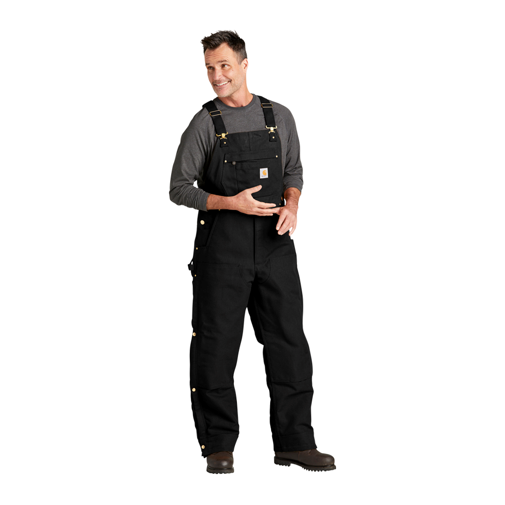 Carhartt(R) Tall Firm Duck Insulated Bib Overalls 3