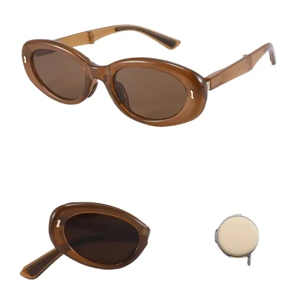 Cat-Eye UV Protection Sunglasses - Foldable Fashion Shades 8