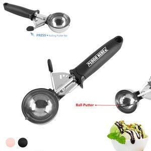 Stainless Steel Ice Cream Ball Putter Ergonomic Scoop And Measuring Spoon 17