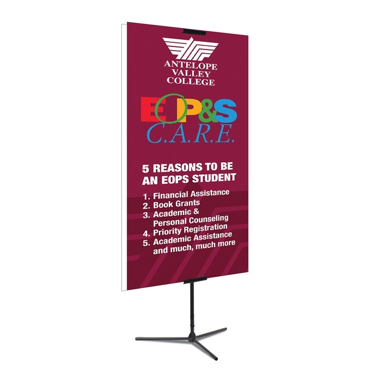 Adjustable Banner Stand, 33" x 72" Premium Film Banner, Double-Sided 3