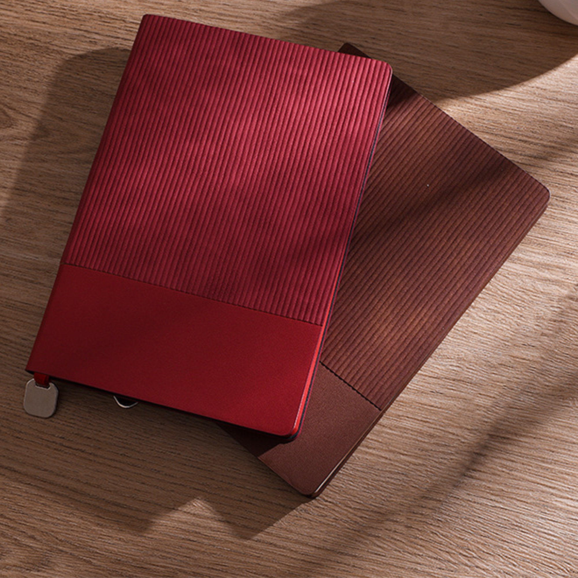 Textured PU Leather A5 Journal With Metal Bookmark 7