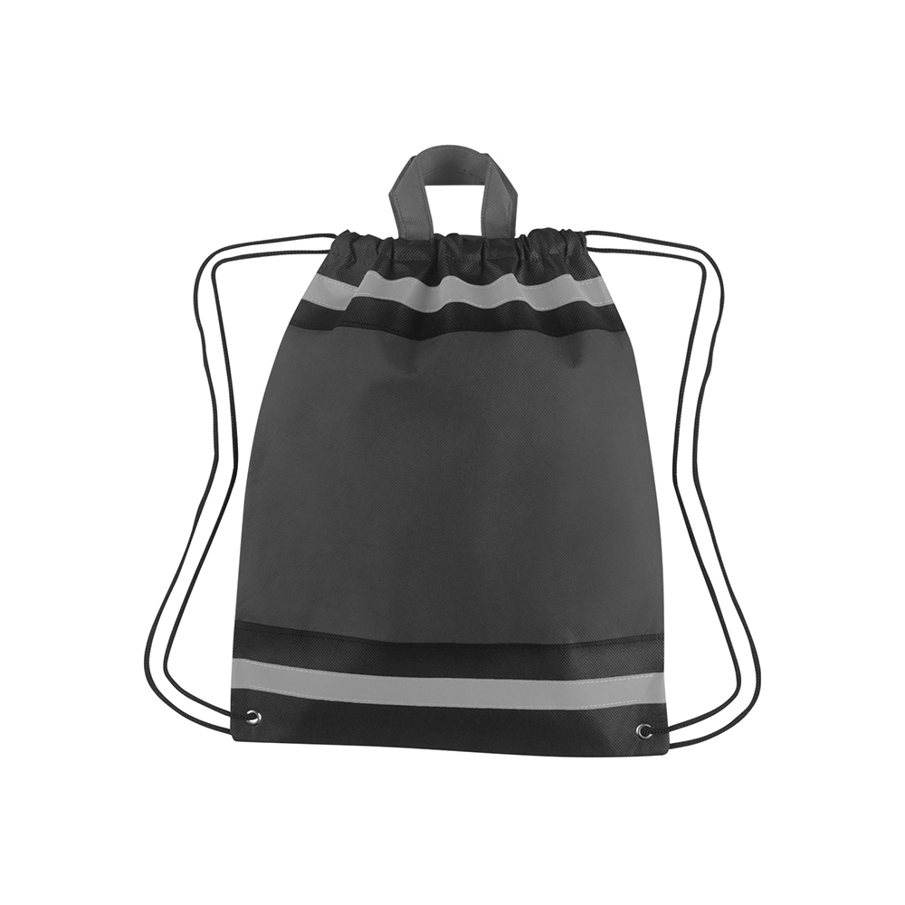 Horizon Reflective Drawstring Backpack Tote 11