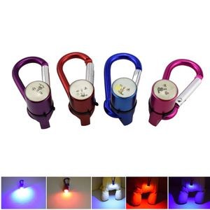 Metal LED Safety Light For Pets Push Button Activation With Carabiner 12