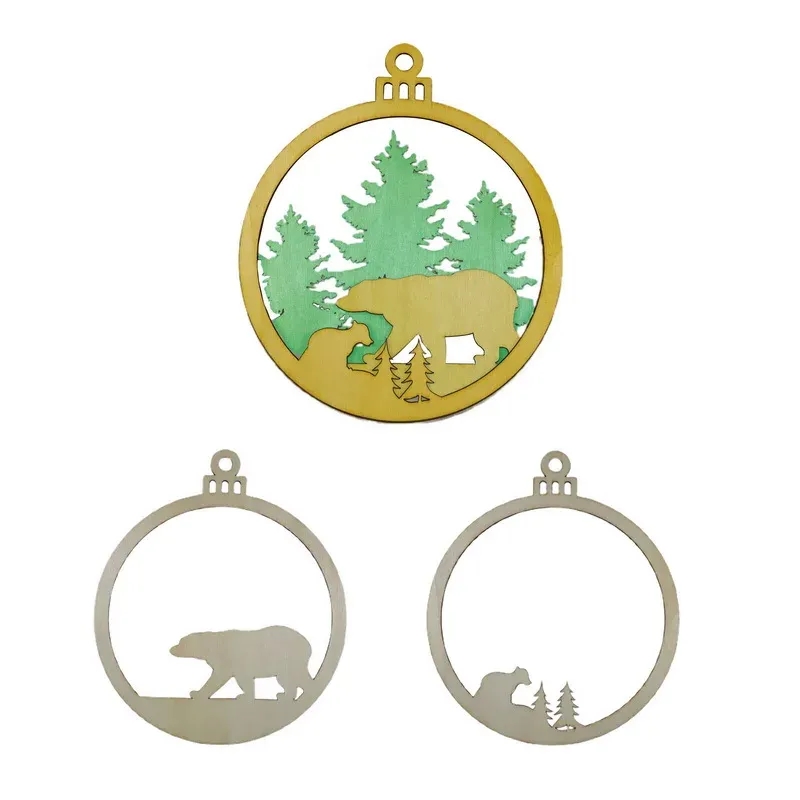 Custom 3D Laser-Cut Christmas Decorations 7
