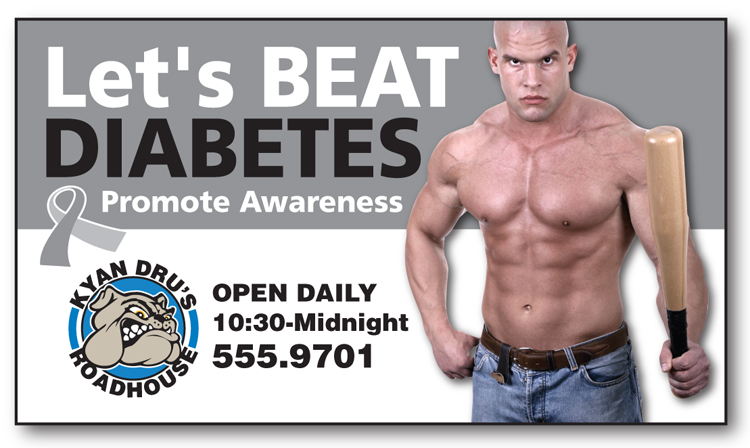 Awareness Business Card Magnet - 3.5x2 (Square Corners) - 25 mil. 1