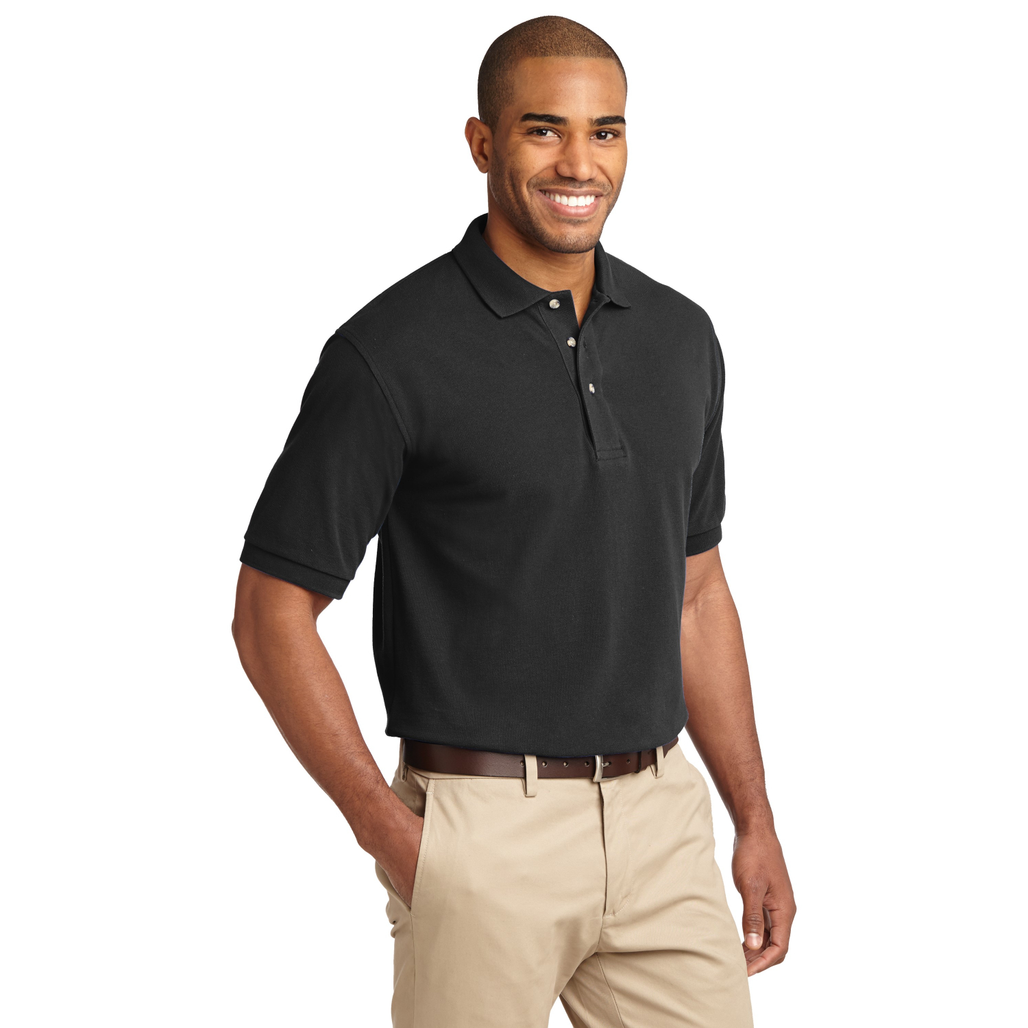 Port Authority Tall Heavyweight Cotton Pique Polo 7 oz. 3