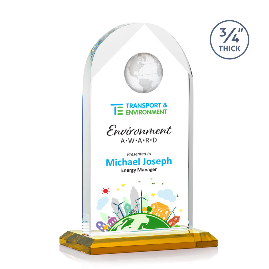 Blake Globe VividPrint™ Award - Amber 6