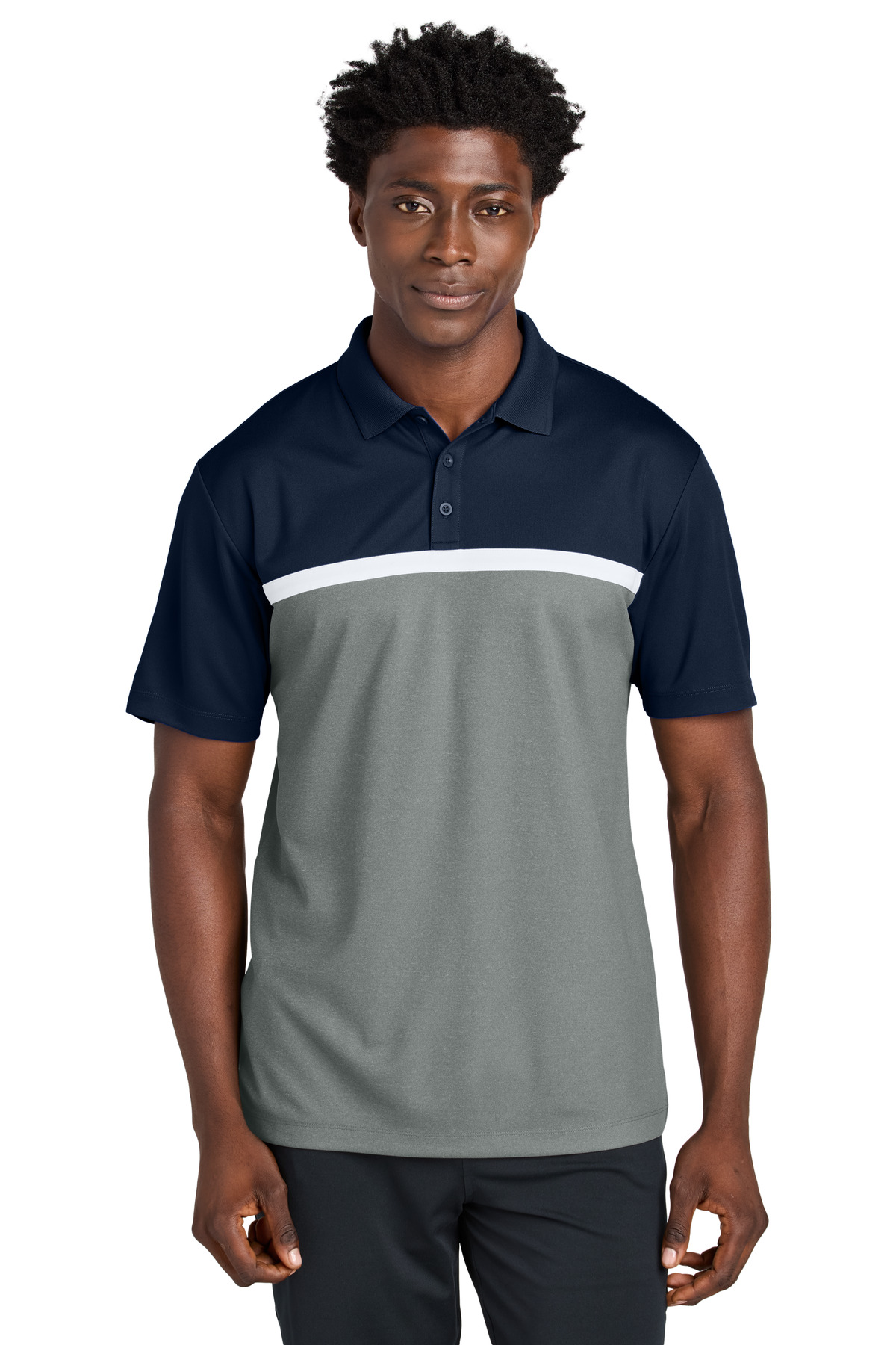 Sport-Tek UV Micropique Colorblock Polo ST741 18