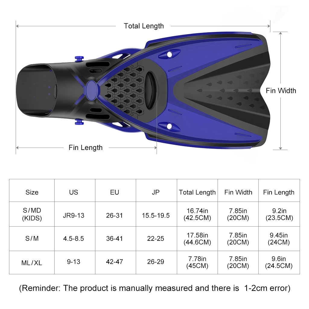 Adjustable Buckles Open Heel Snorkel Fins 5
