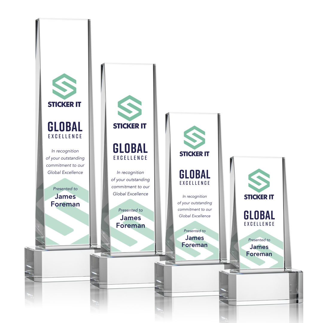 Milnerton VividPrint™ Award on Base - Clear