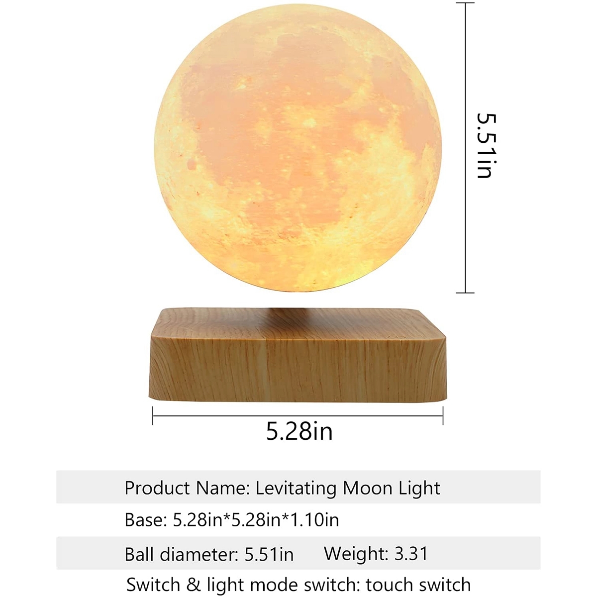 Magnetic Levitating Moon Lamp 2