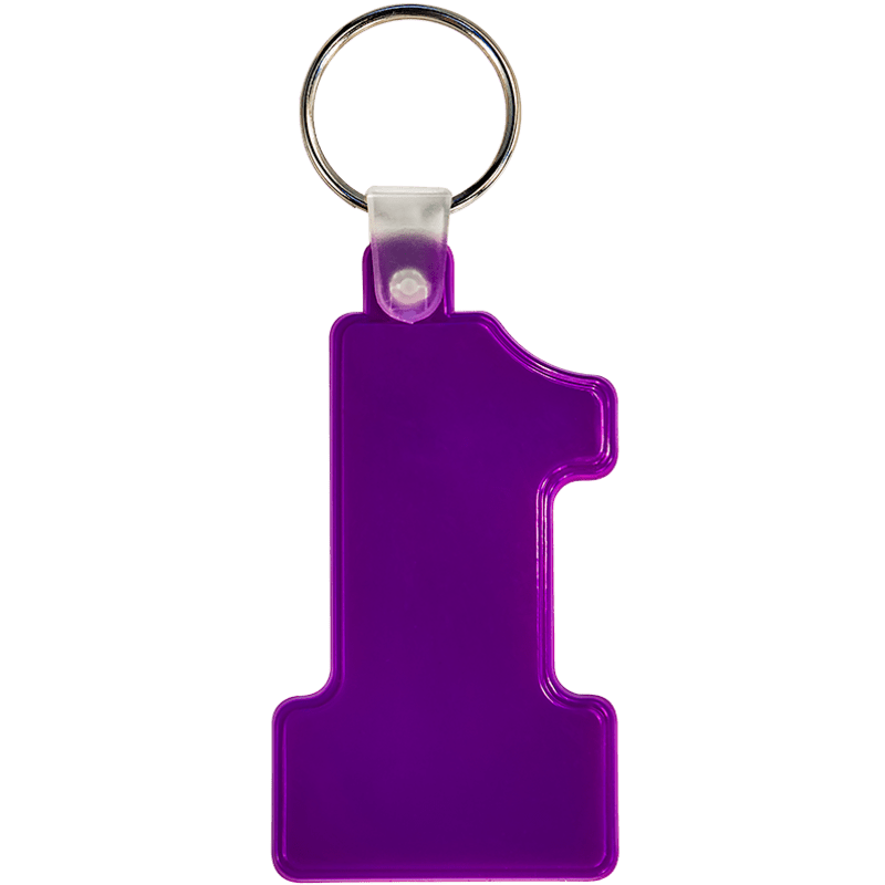Number One Soft Plastic Keychains 11