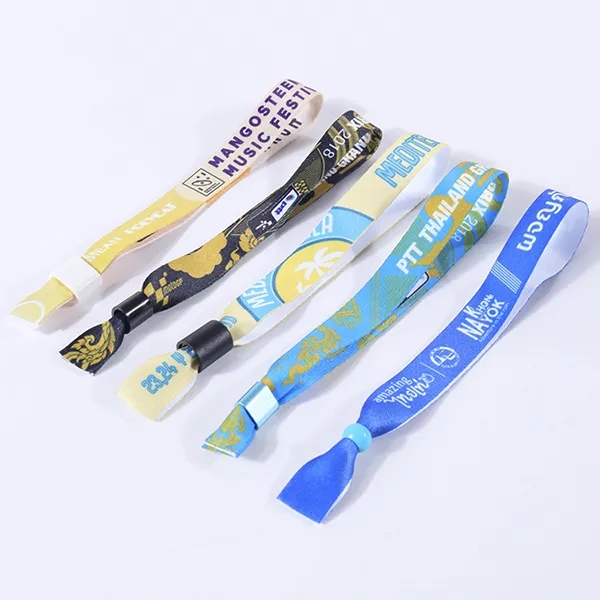 Full color polyester Cloth Wristbands 3