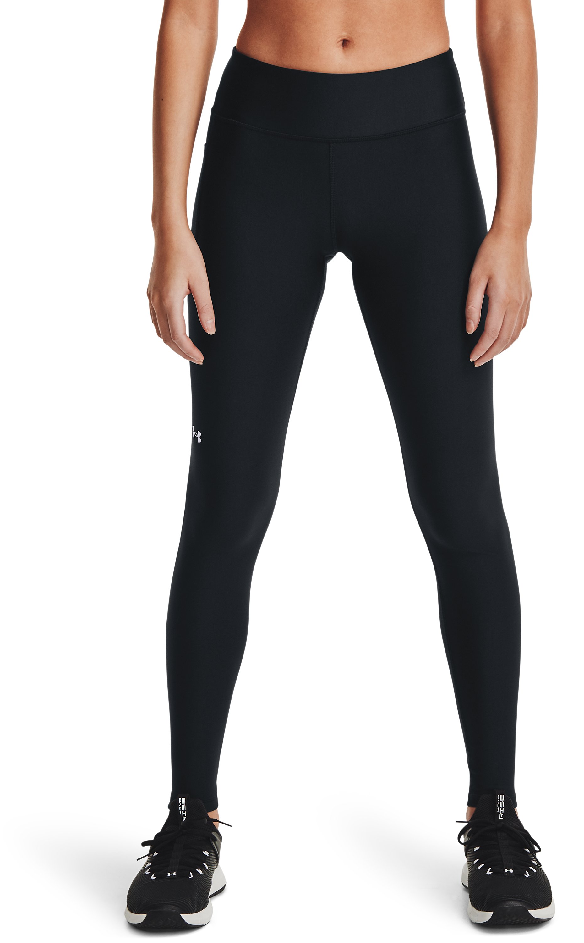 Women's HeatGear No-Slip Waistband Mid-Rise Full-Length Leggings  3