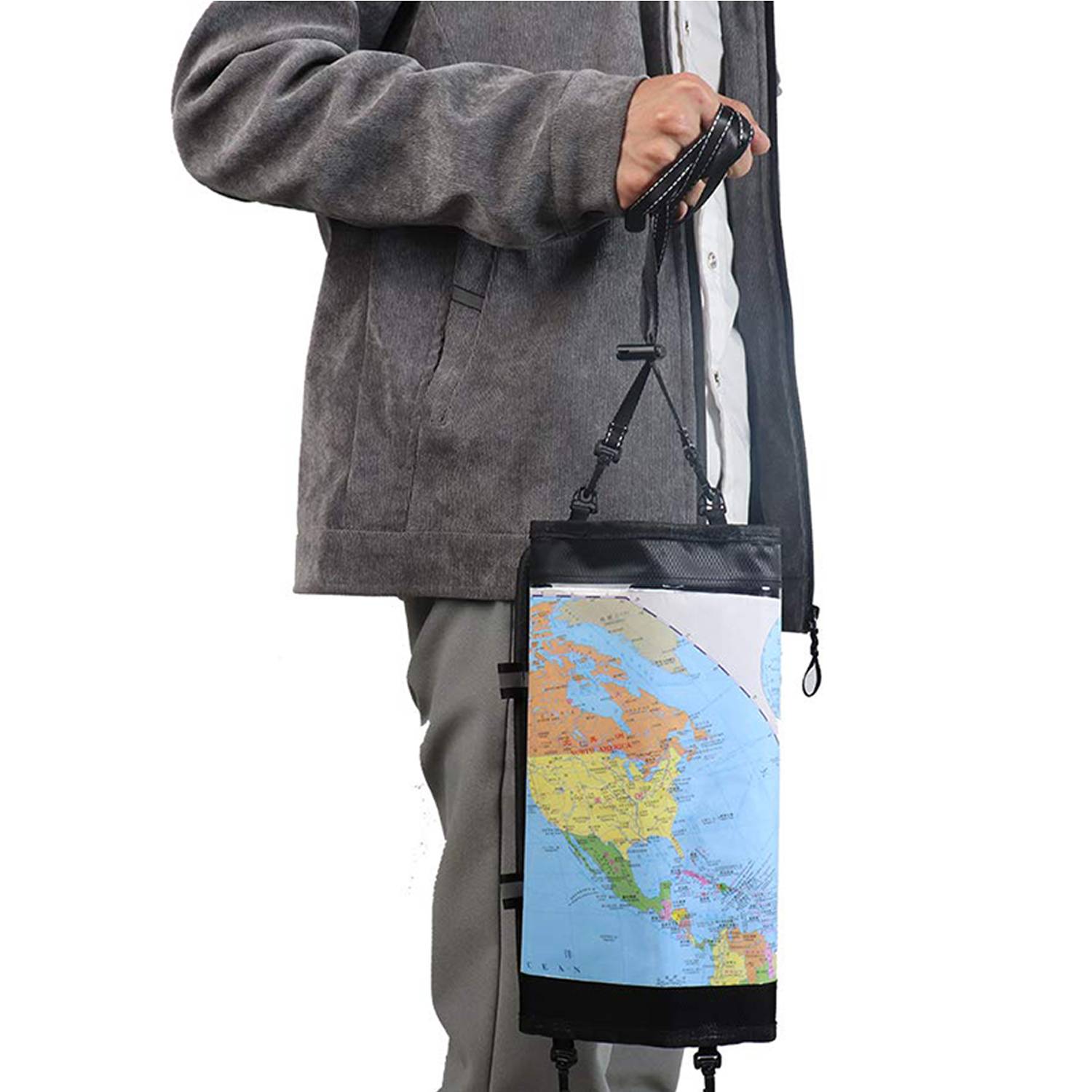 PVC Waterproof Military Hiking Map Pouch with Lanyard 4