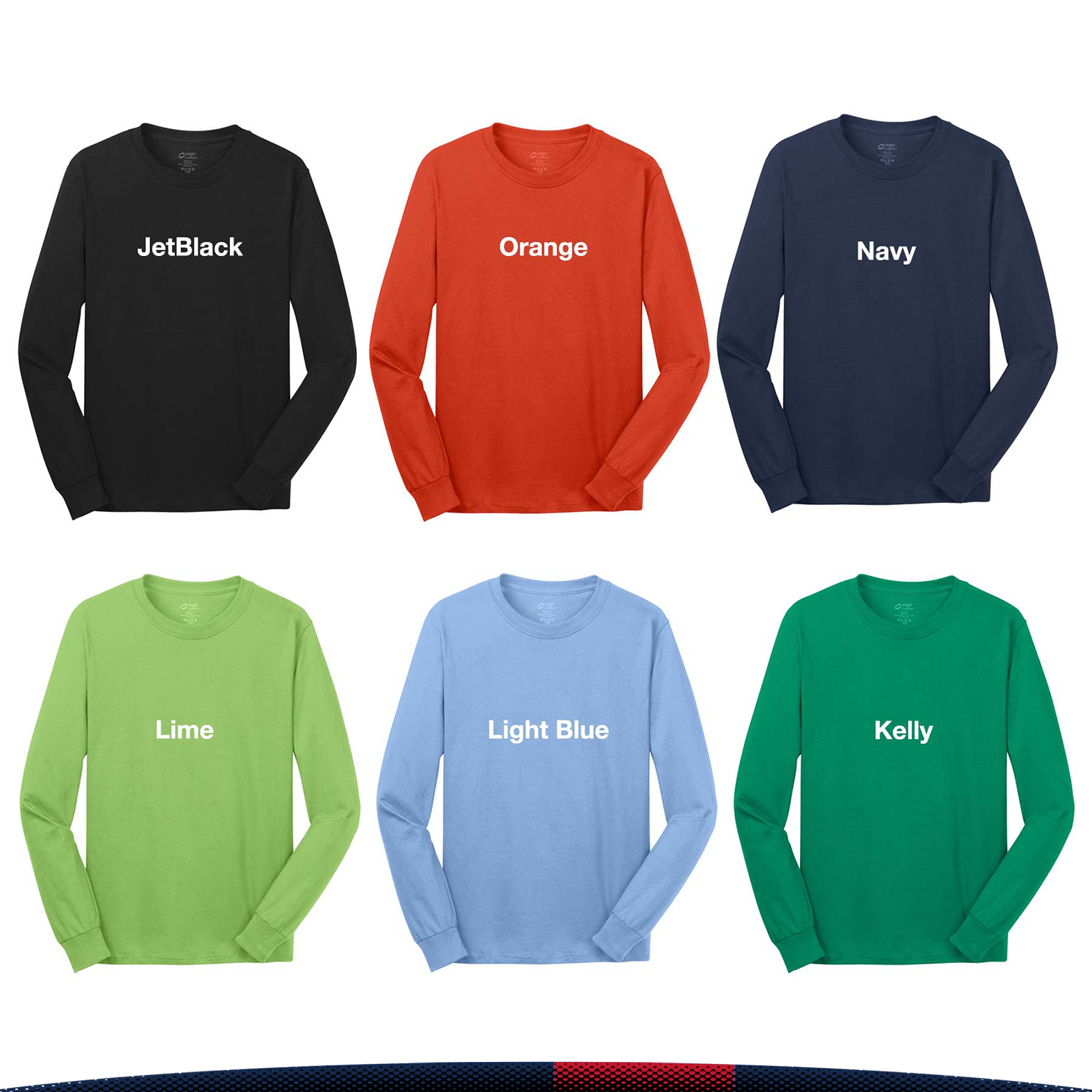Port & Company® Men's Long Sleeve Cotton T-Shirts 1