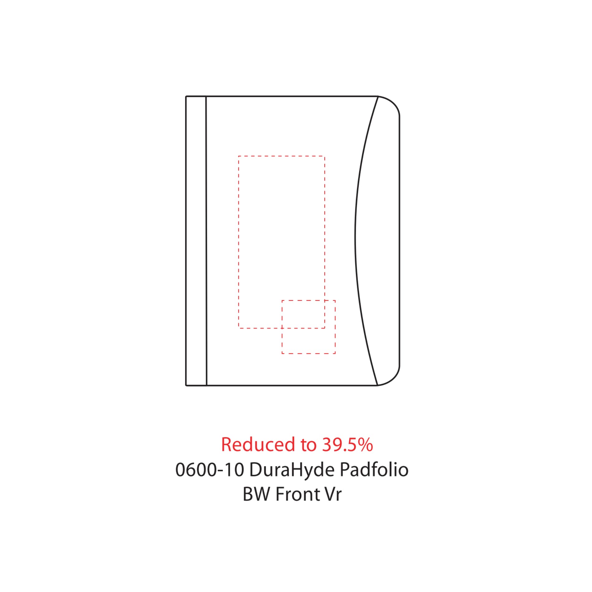 FSC® Mix Executive DuraHyde Zippered Padfolio 144