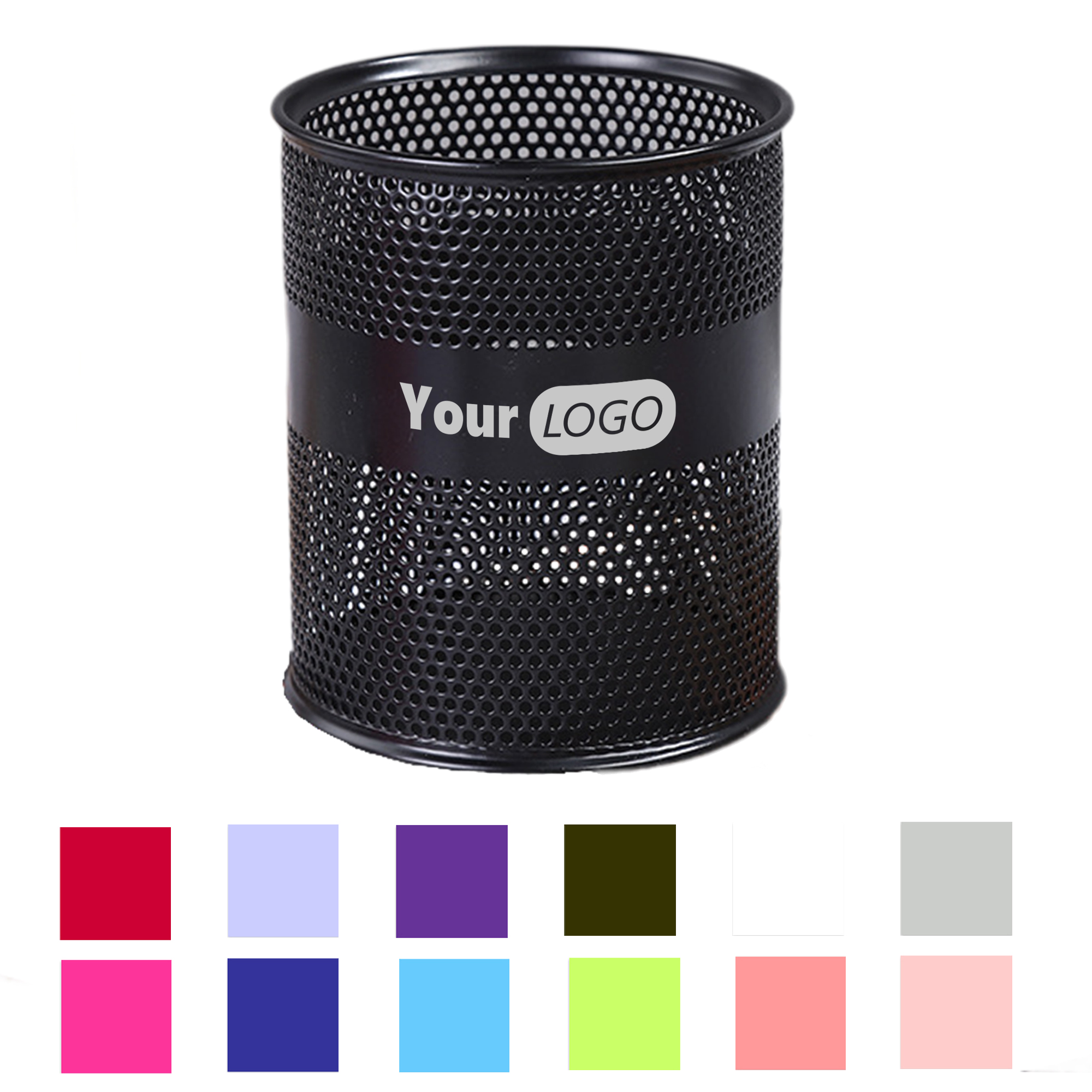 Mesh Metal Pencil Holder Cup 3