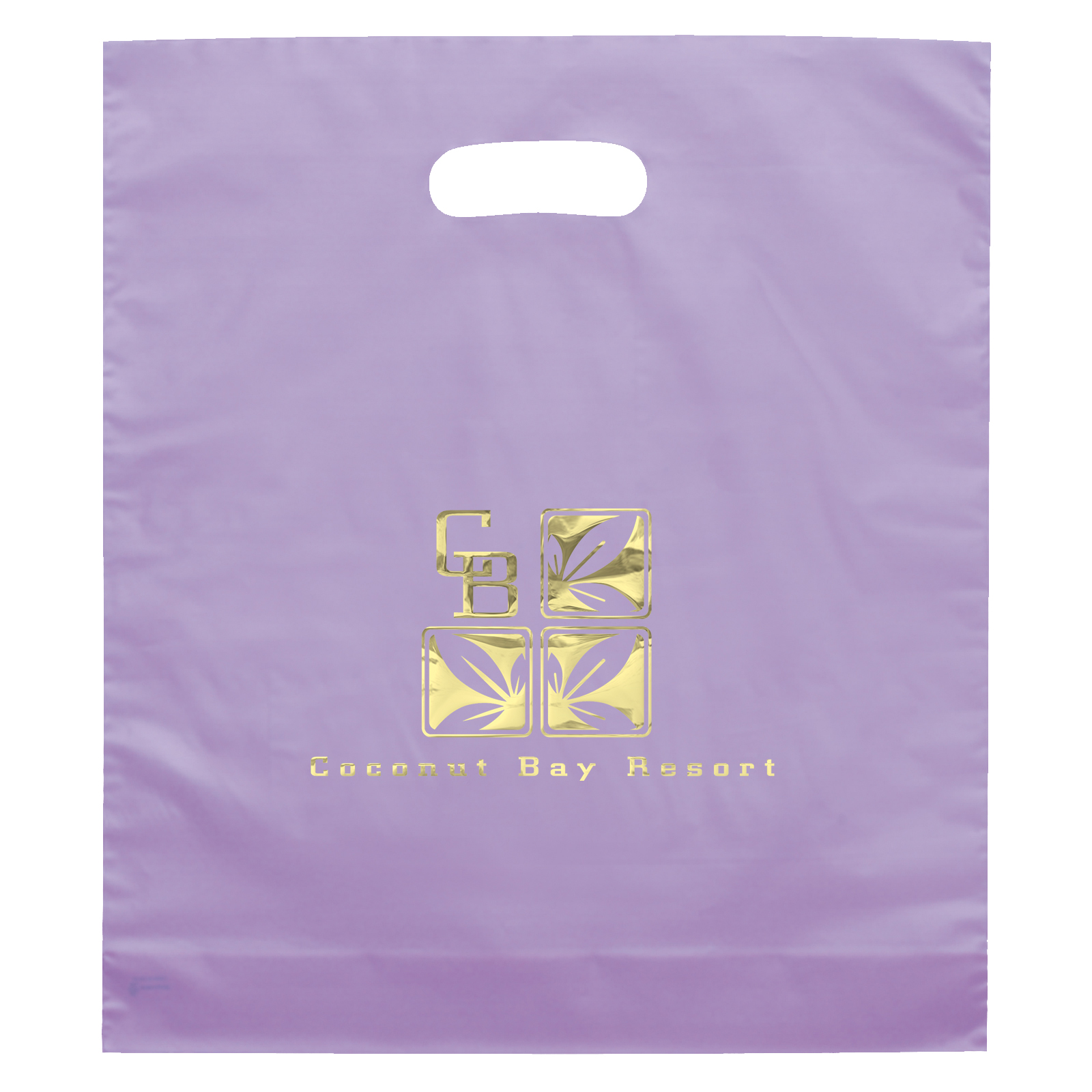 Rose™- Frosted Brite Die Cut Handle - Foil Print