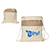 Savanna Jute & Recycled Cotton Drawstring Backpack 9