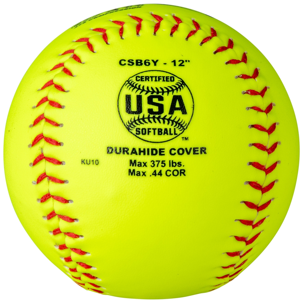 ASA/USA Softball 12" Slow Pitch - Durahide Cover .44 COR 2