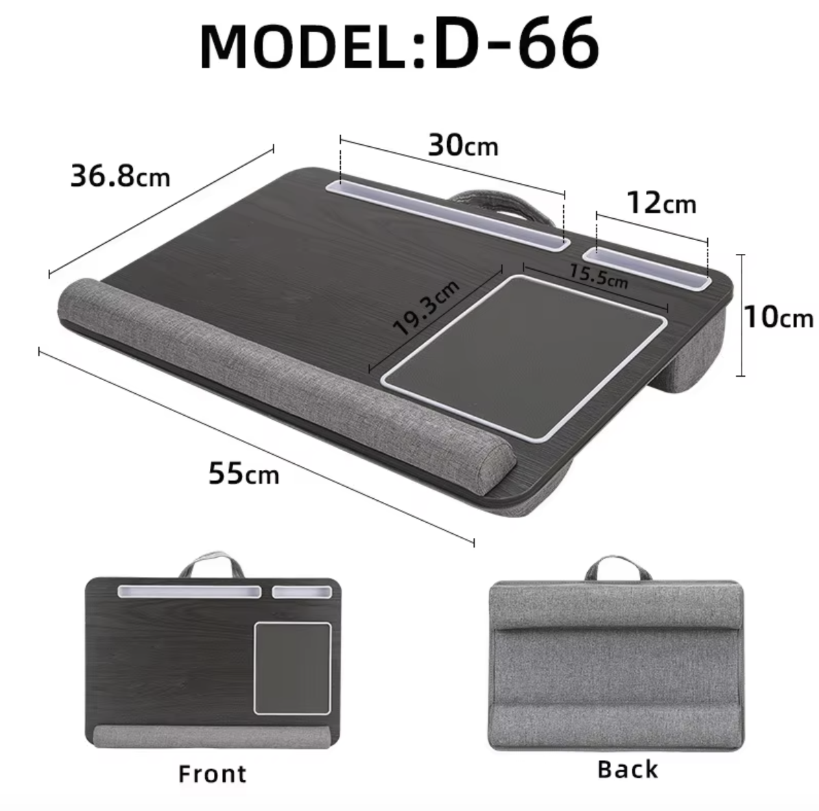 Laptop Lap Desk Built in Mouse Pad 1