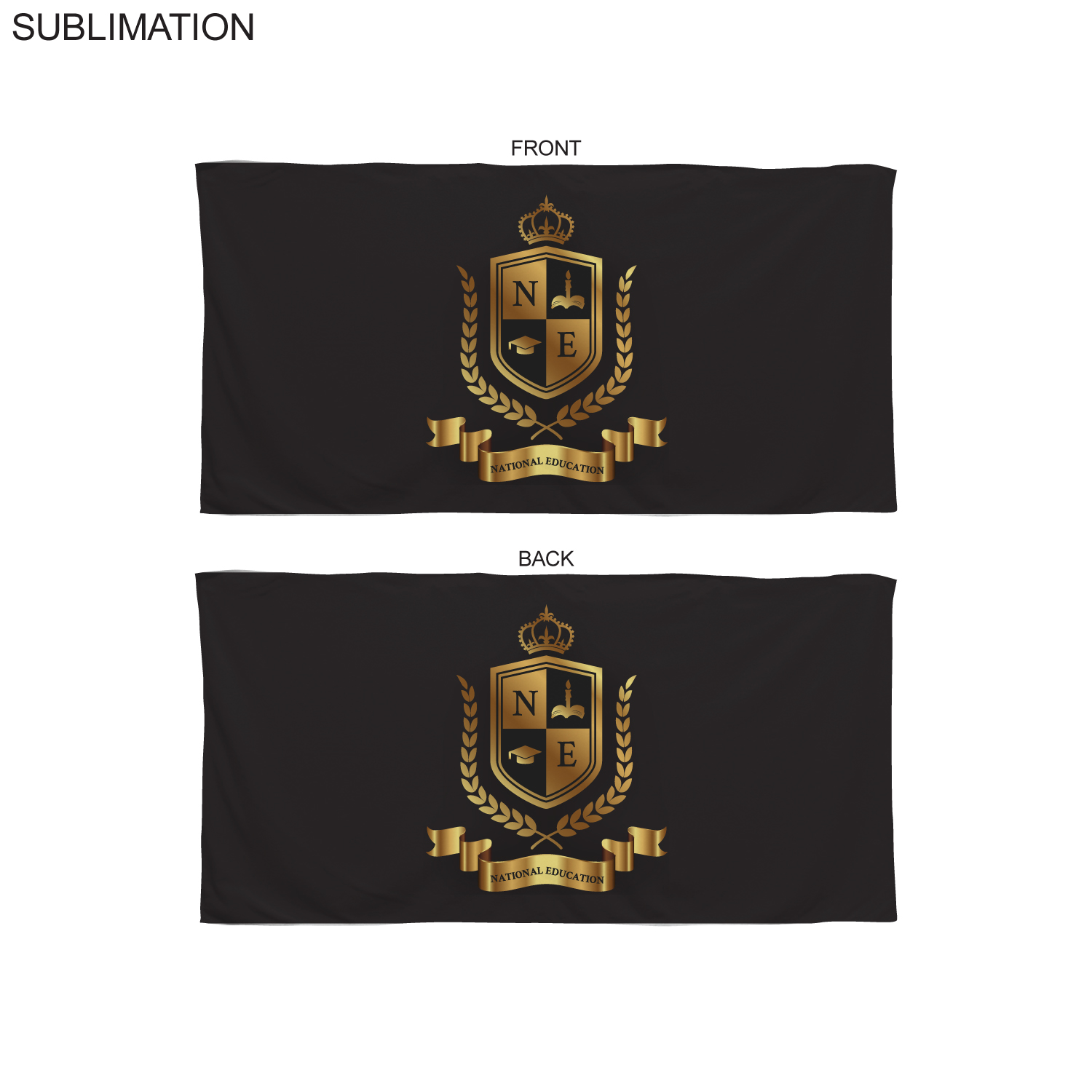 Colored Microfiber DriLite Terry Beach Towel, 30x60, Sublimated in Any PMS color Edge to Edge 2 side 14