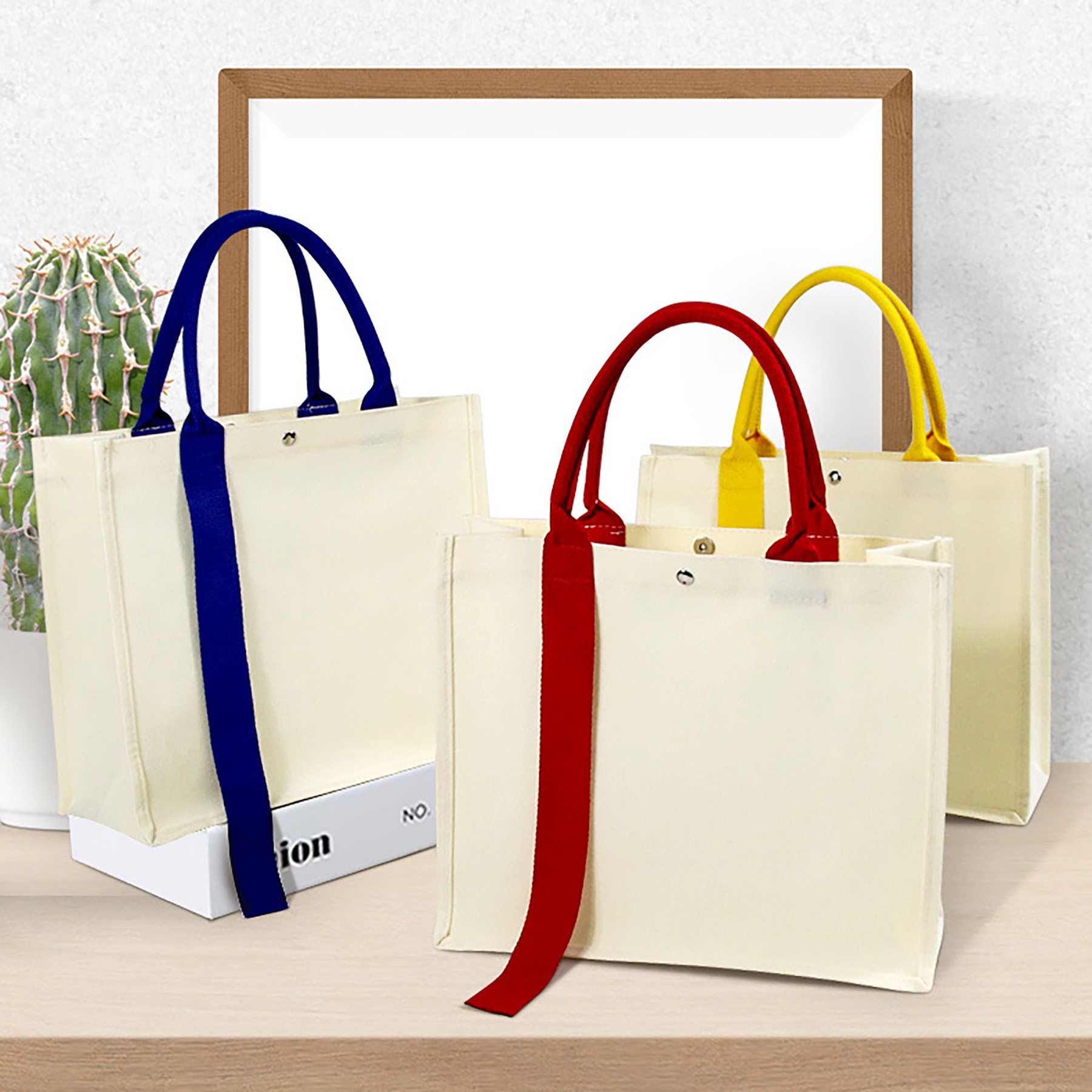 Canvas Tote Bag Shopping Bags, custom tote bag with logo imprint 3