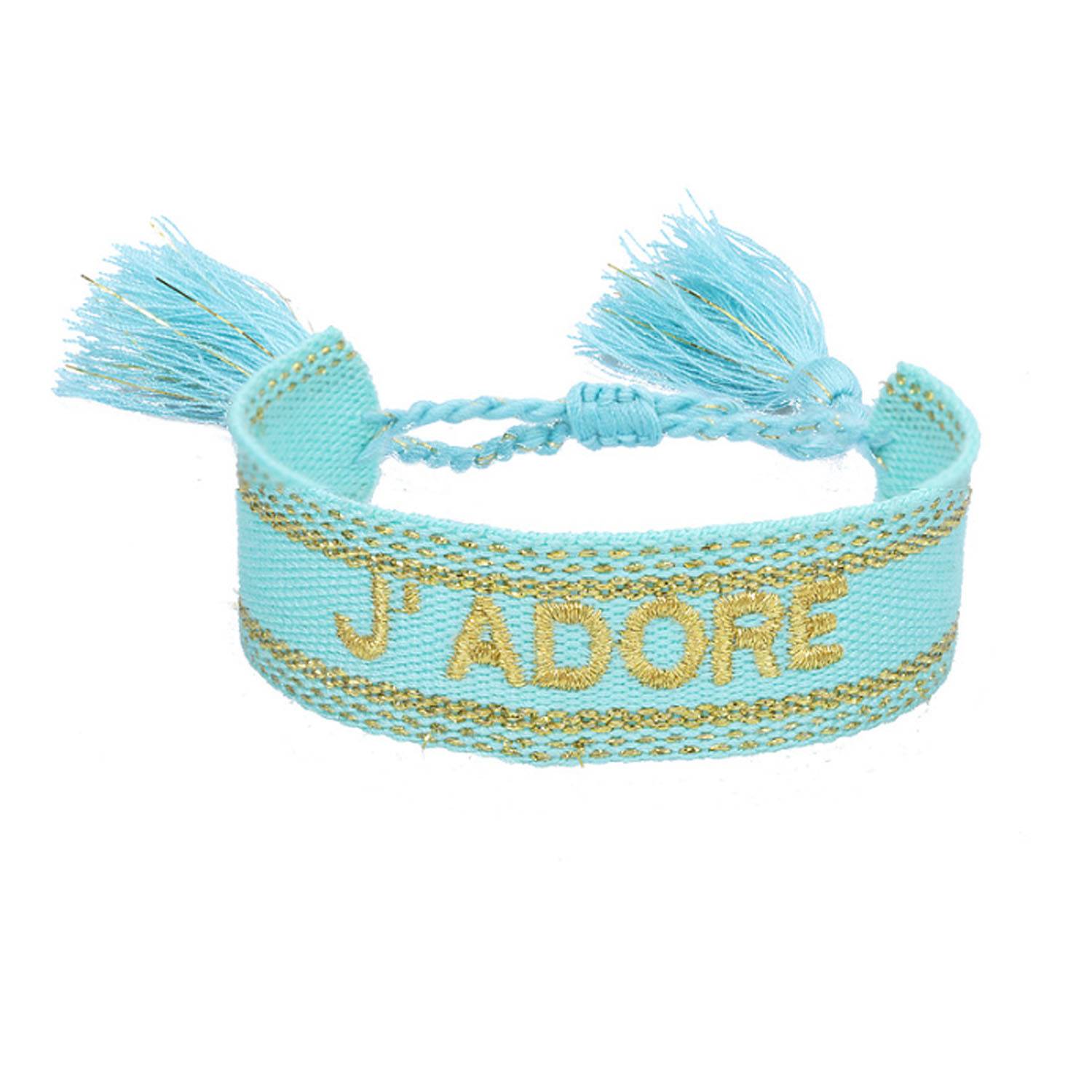Handmade Embroidered Tassel Adjustable Bracelet 1