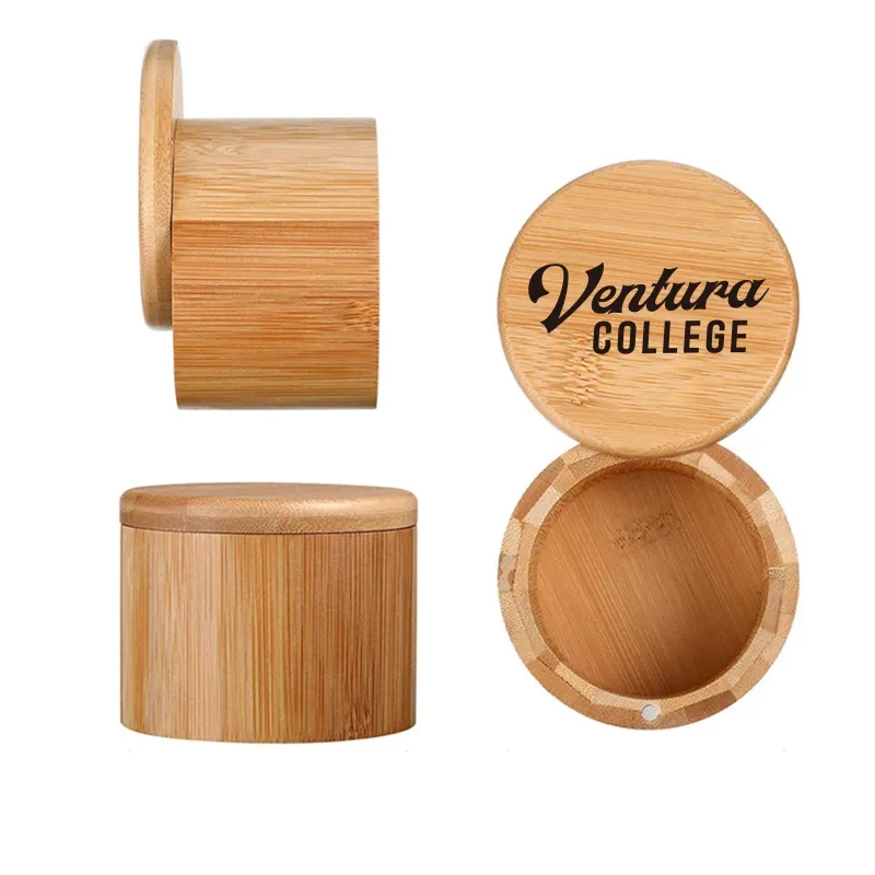 Round Bamboo Seasoning Jar 2