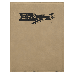 Laserable Leatherette Small Portfolio With Notepad 11