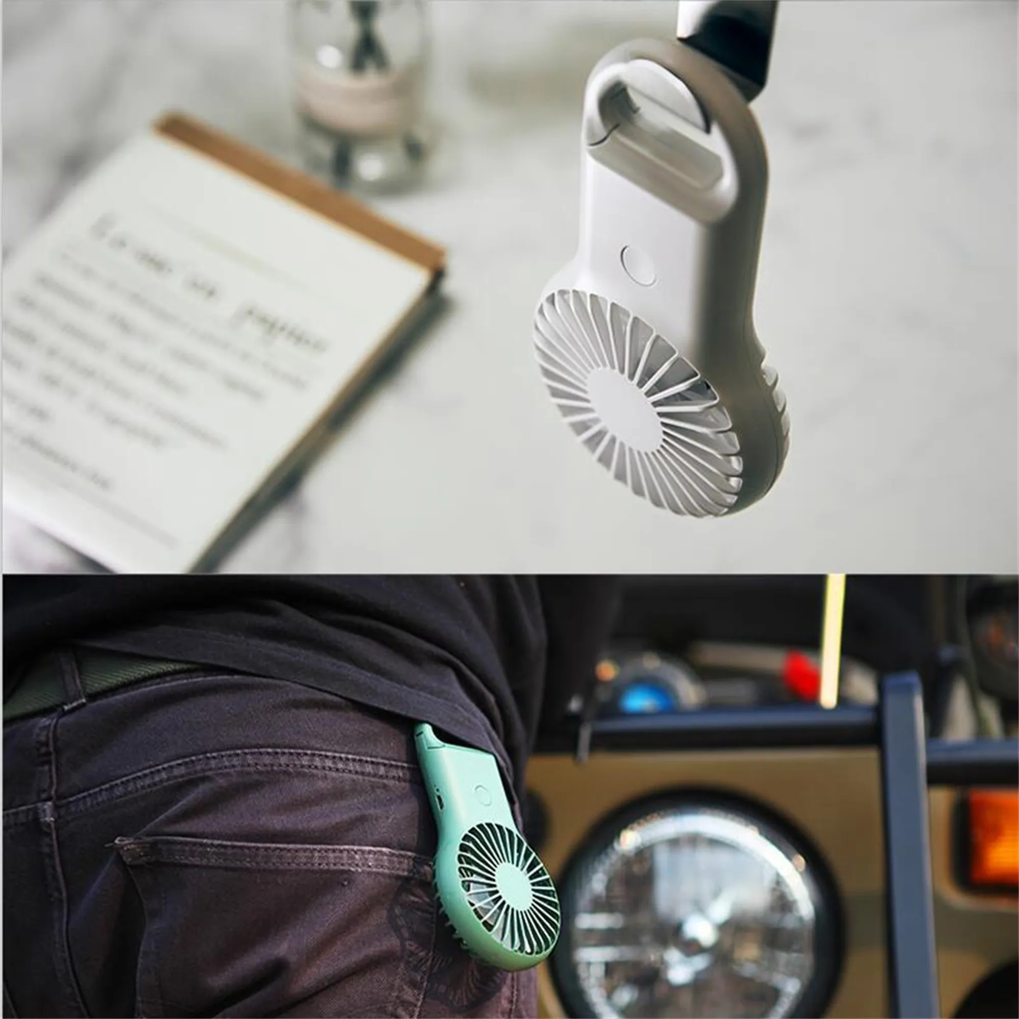 Mini USB Rechargeable LED Light Fan 4
