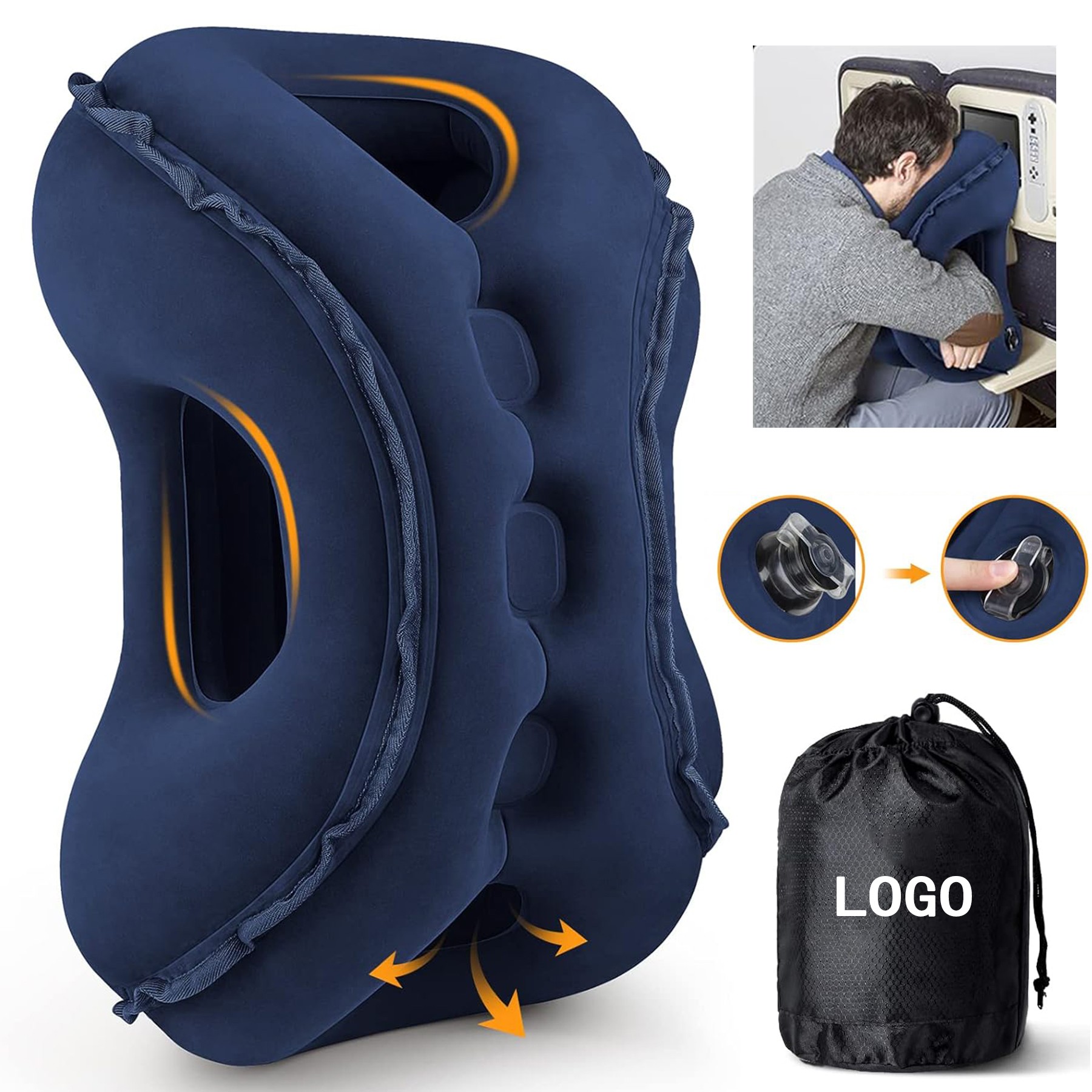 Inflatable Travel Pillow