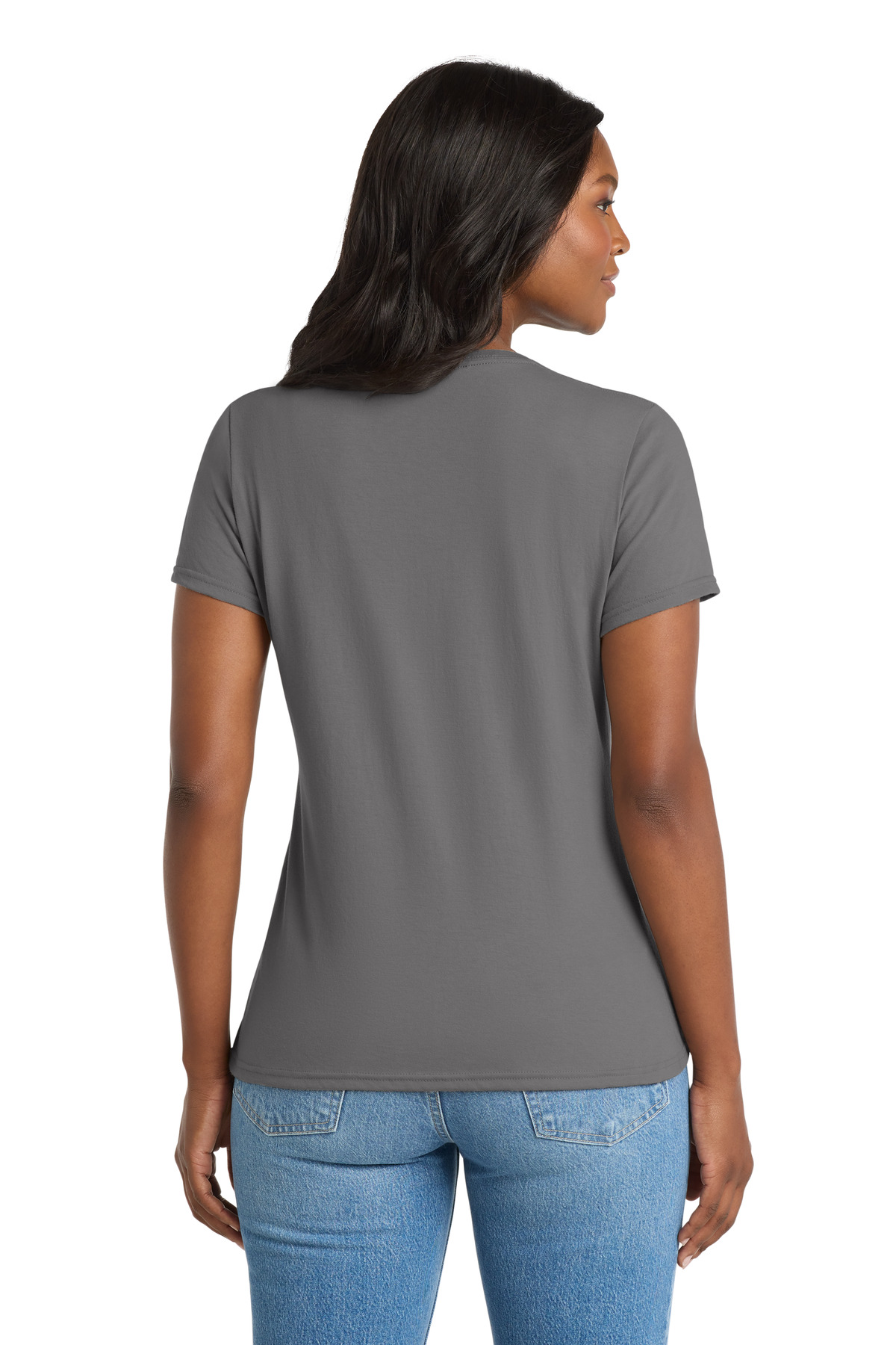 Port & Co Women's Performance Blend V-Neck Tee. LPC381V 95