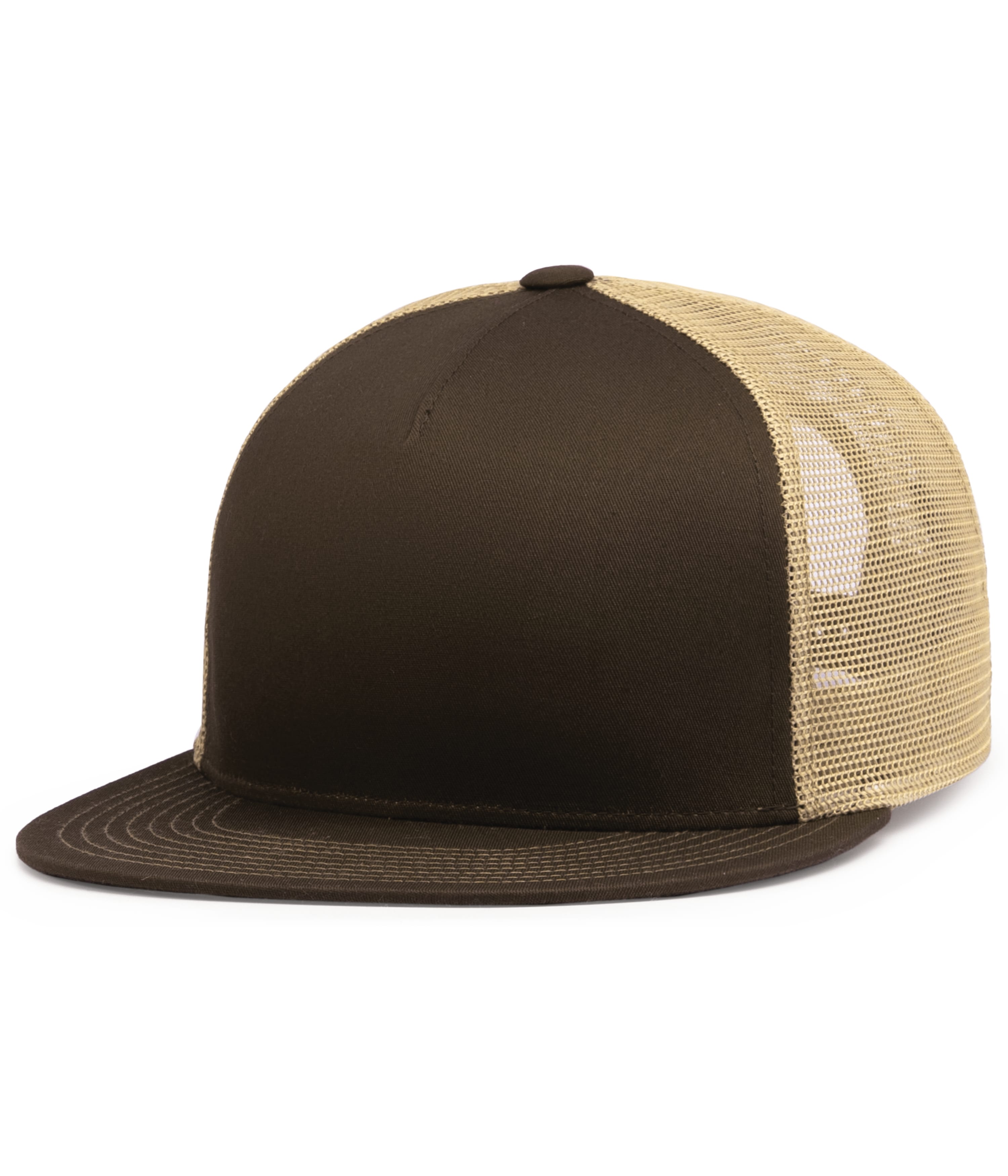 D-Series 5-Panel Trucker Snapback Cap, custom hat with logo imprint 5